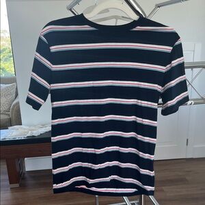 Old Navy Kids Striped Tee - Black, White, Red